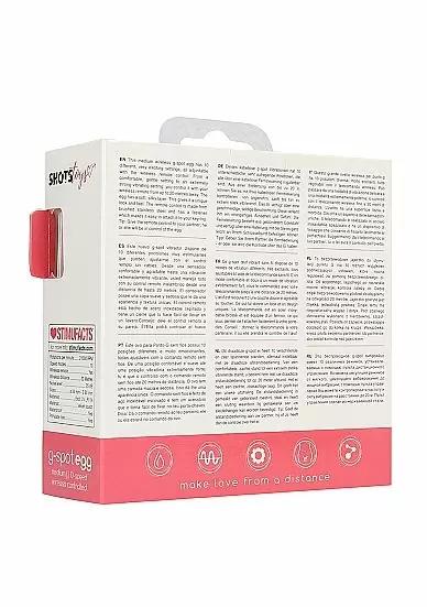 Виброяйцо для стимуляции точки G с пультом управления Medium Wireless Vibrating G-Spot Egg (Розовый)
