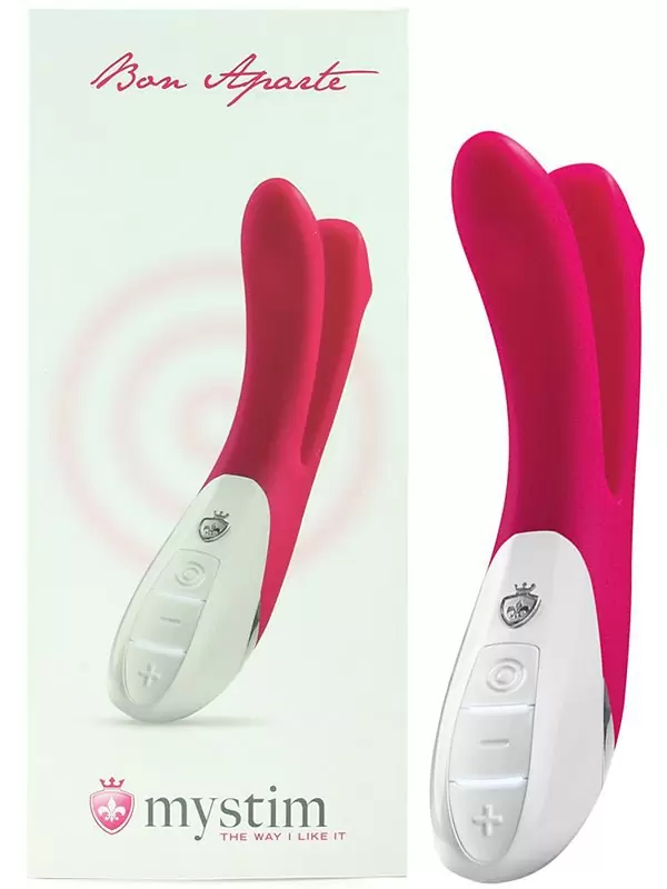 Вибромассажер Bon Aparte для двойного проникновения – фуксия