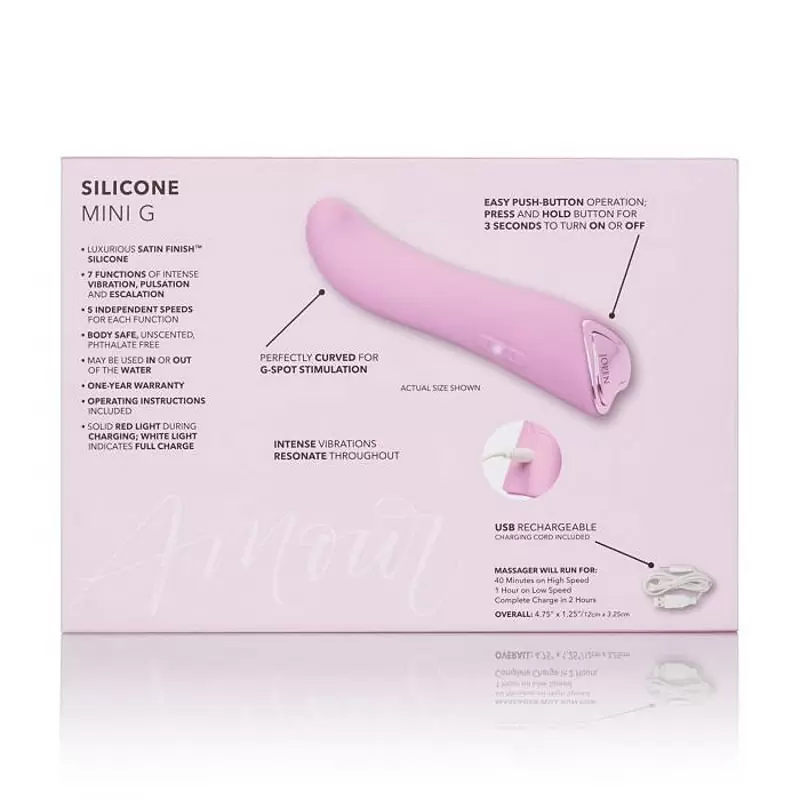 Вибромассажер для стимуляции G-точки Amour Mini G – розовый