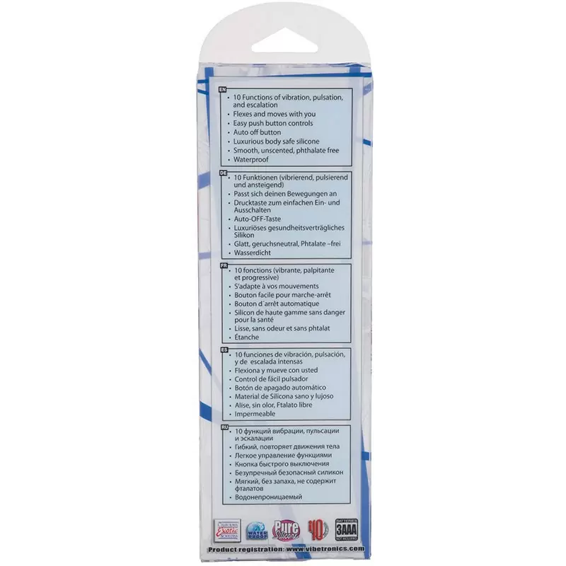 Вибромассажер 10-Function Silicone Pleasure Bendie Wavy G's – розовый