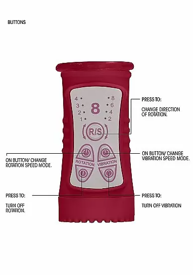 Вибратор кролик Rotating Bubbles - Red