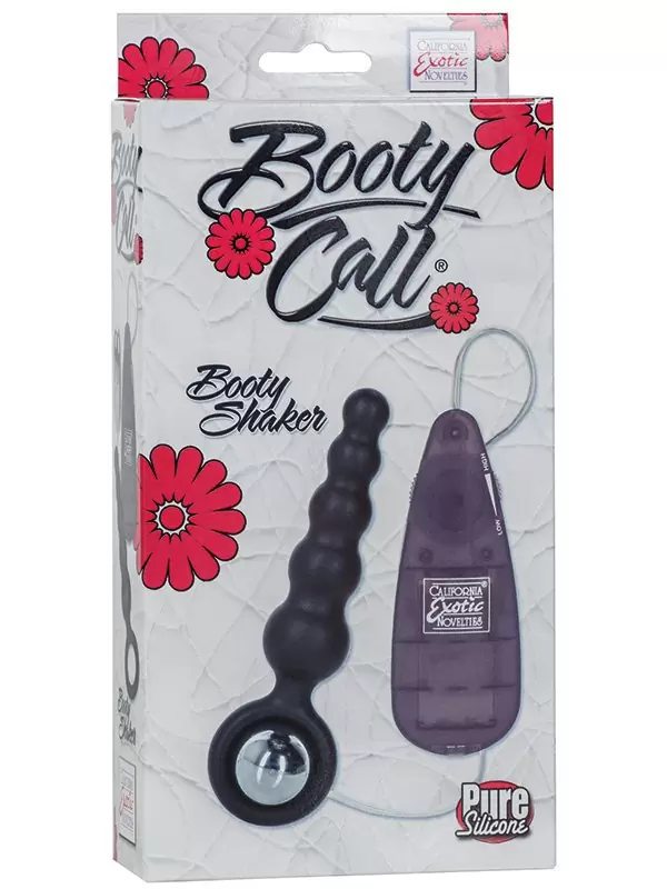 Анальная елочка с вибрацией Booty Shaker – черная