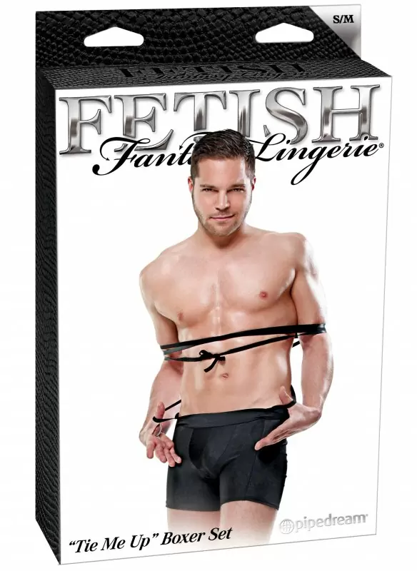 Трусы-боксеры с веревками для бондажа Tie Me Up