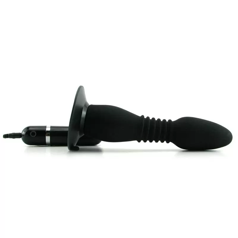 Гибкая анальная пробка с вибрацией COLT Easy Flex Glider – черная