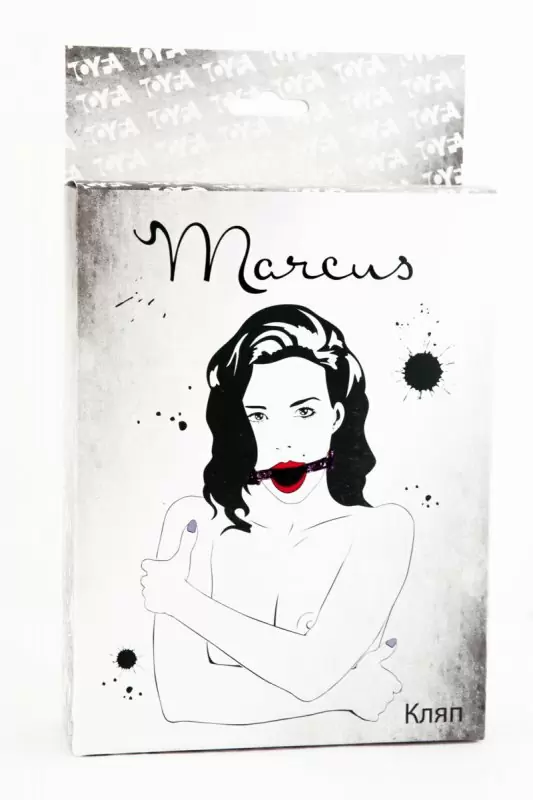 Силиконовый кляп на кружевном ремешке 62 см TOYFA Marcus – пурпурный