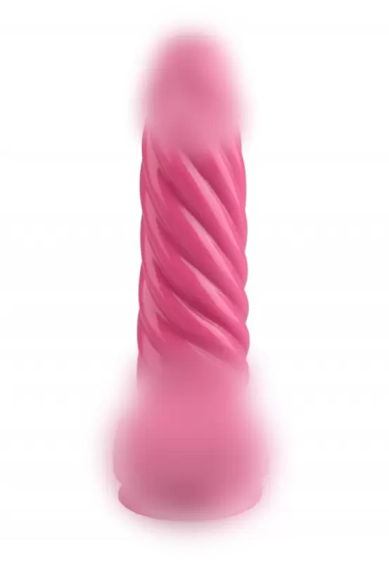 Рельефный фаллоимитатор 21 см, розовый