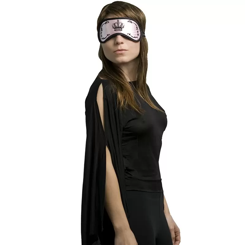 Маска на глаза Swarovski Розовая корона