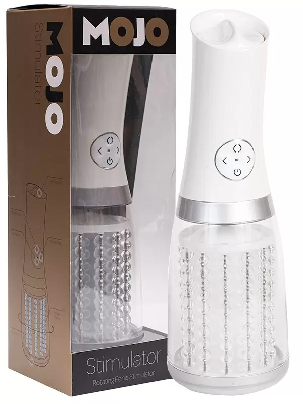 Мастурбатор - ротатор Mojo Stimulator с ротацией – прозрачный