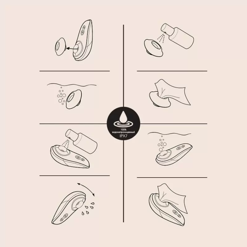 Компактный вакуумный стимулятор клитора Womanizer Liberty - красный