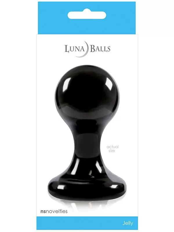 Анальная пробка Luna Balls большая – черная