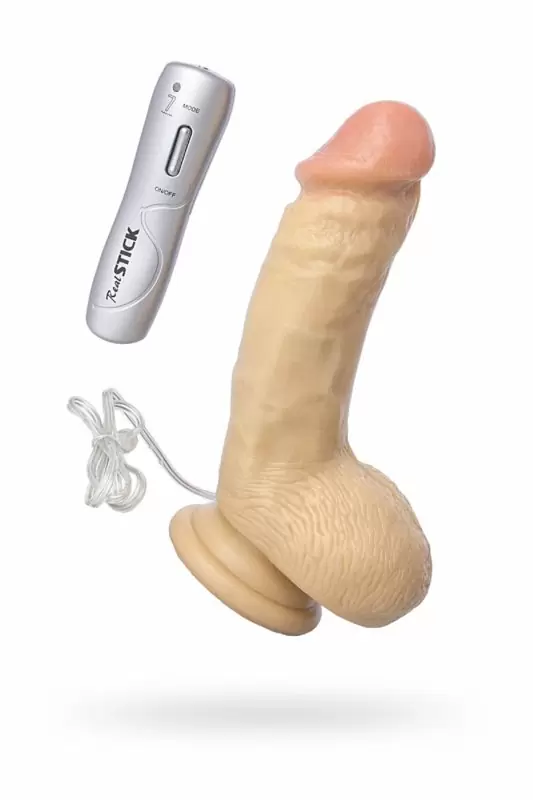 Реалистичный фаллоимитатор с мошонкой TOYFA RealStick #109 - телесный