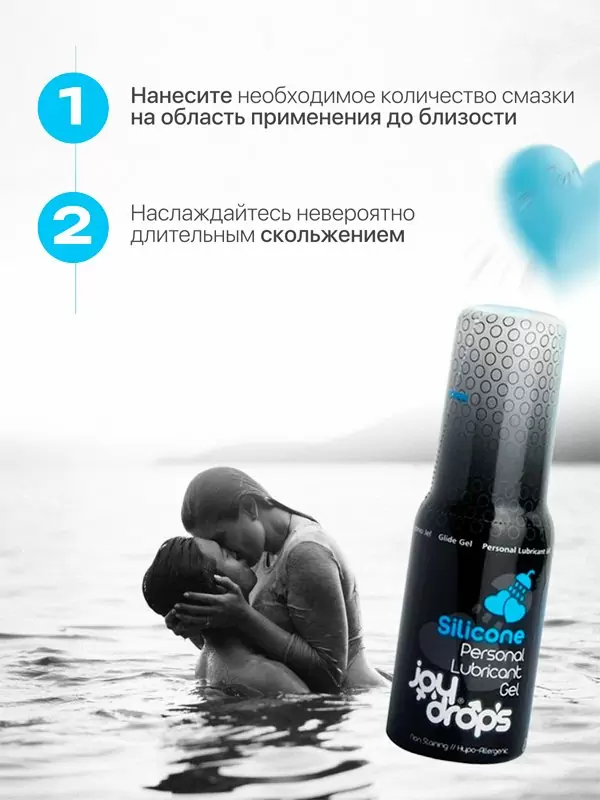 Увлажняющая смазка Joydrops Silicone, на силиконовой основе, длительное скольжение, 50 мл