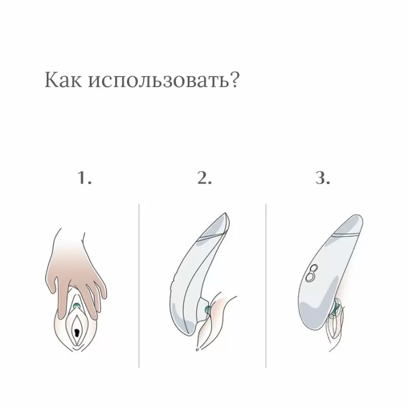 Вакуумный клиторальный стимулятор Womanizer Premium – красный