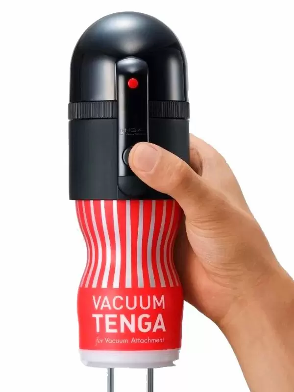 Набор Tenga Vacuum Max: мастурбатор и устройство для создания вакуума, 7,2 см, черный с красным | Он и Она 18+