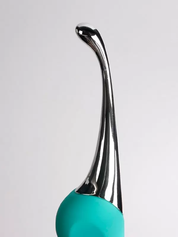 Изогнутый стимулятор клитора Youvic, 16,5 см, 10 режимов, бирюзовый