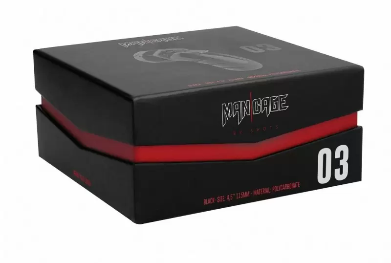 Насадка на пенис из пвх #01 Chastity 3.5 Inch Cock Cage Black