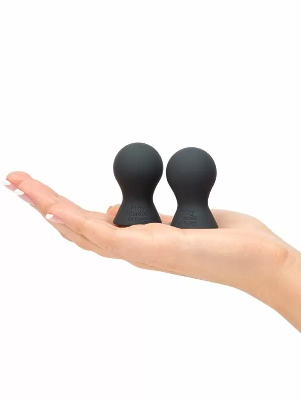 Помпы для сосков Fifty Shades of Grey Nothing but Sensation, 5 см, силикон, черный