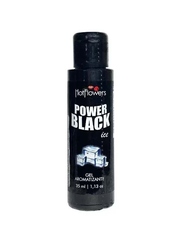 Стимулирующий гель Hot Flowers PowerBlack с охлаждающим эффектом, 15 мл