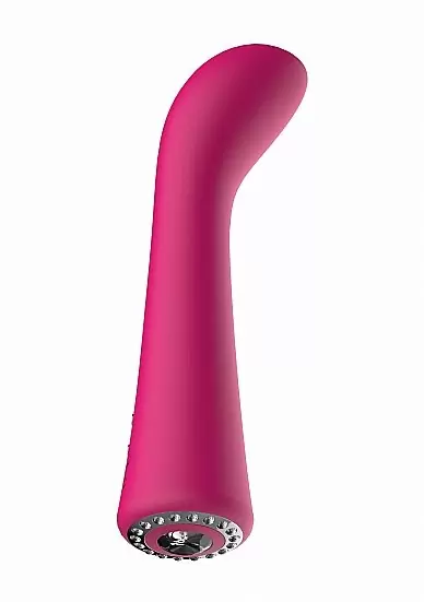 Гибкий вибратор Glimmer, 20,5 см, 10 режимов, силикон, розовый