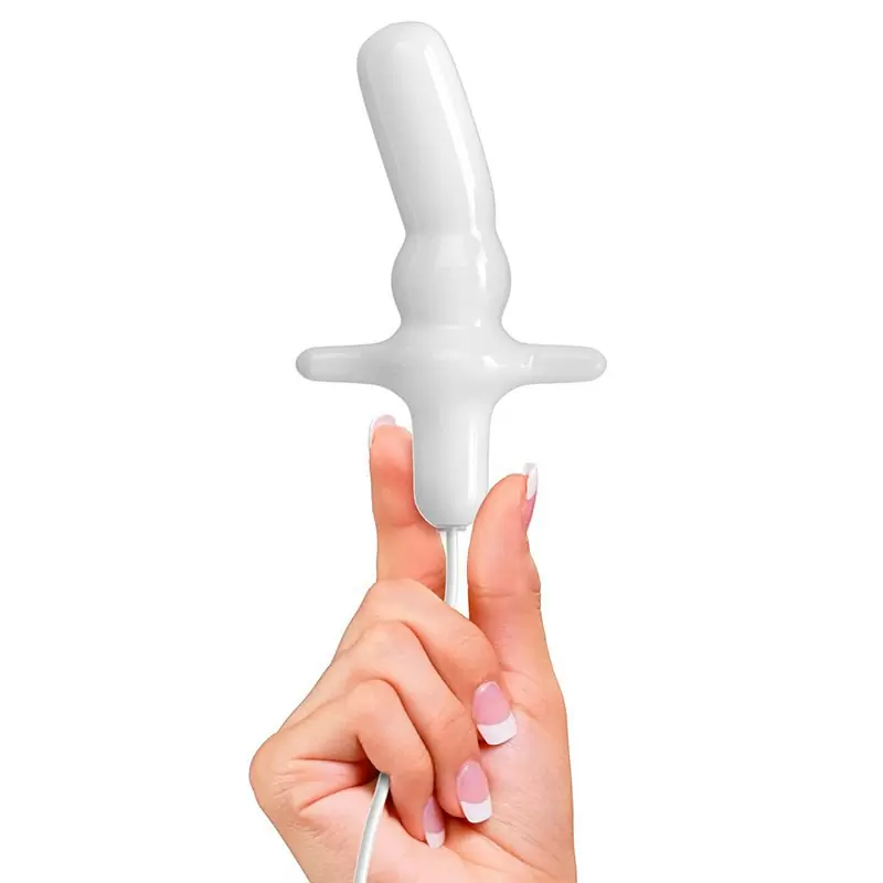 Анальная пробка iSex с USB-питанием – белый