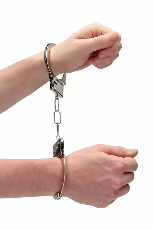 Металлические наручники Beginner's Handcuffs, с ключом, серебристый