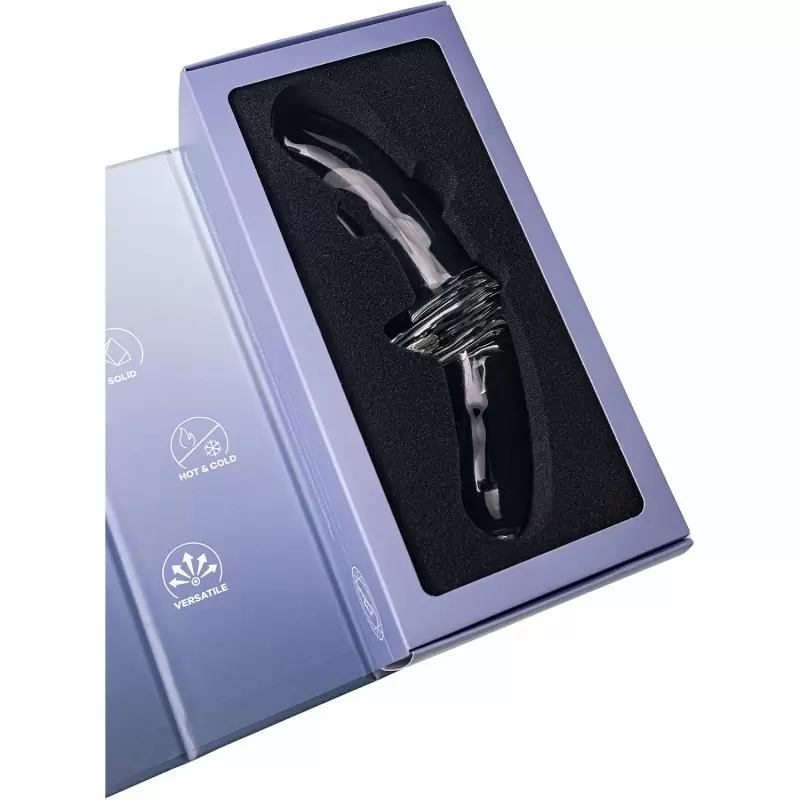 Стеклянный фаллоимитатор Double Crystal, 24 см, двухсторонний, прозрачный