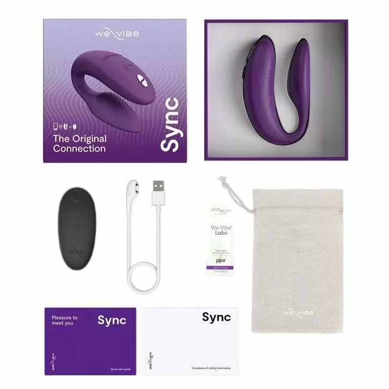 Вибратор для пар We-Vibe Sync 2, фиолетовый