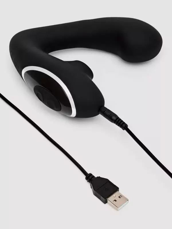 Компактный вибратор-кролик Fifty Shades of Grey Greedy Girl Duet, технология Pleasure Air, 12,5 см, черный