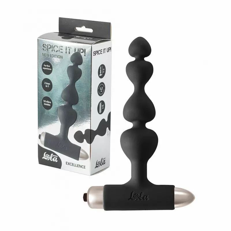 Анальная пробка с вибрацией Spice it up New Edition Excellence Dark green 8016-02lola