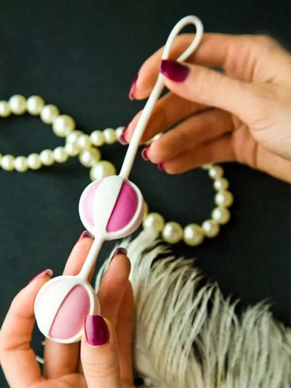 Бархатистые вагинальные шарики Geisha Balls 2 – розовый
