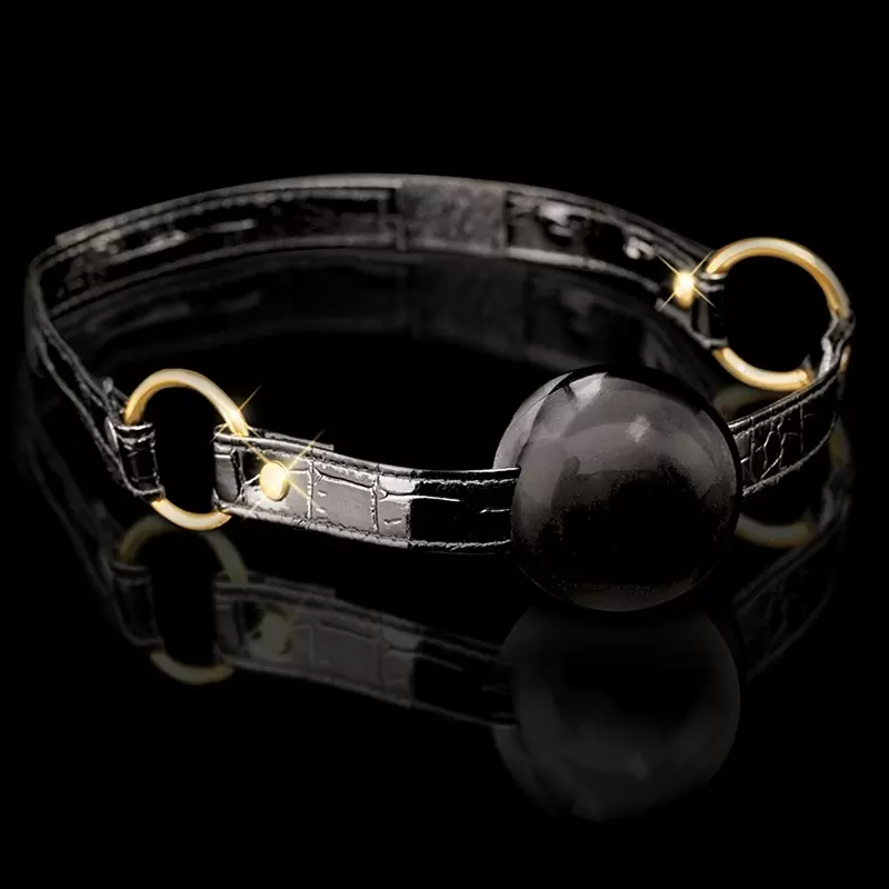 Кляп Fetish Fantasy Gold черный с золотом