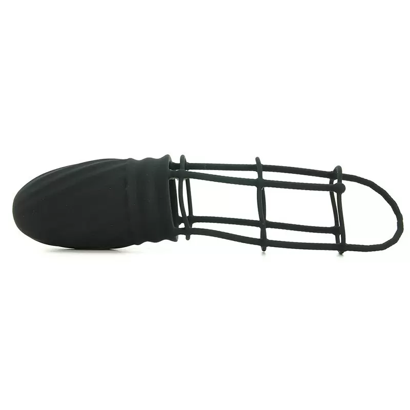 Насадка удлинитель Silicone Gladiator Extension с кольцом на мошонку – черная	