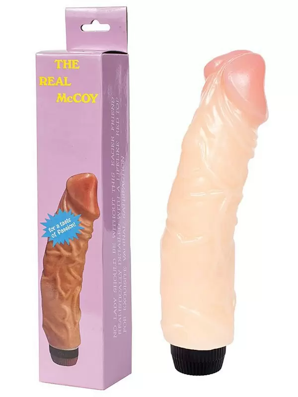 Реалистичный вибратор The Real McCoy изогнутый – телесный