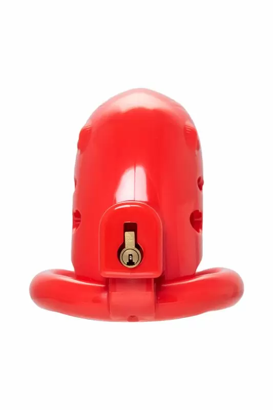 Пояс верности на пенис Black & Red by Toyfa. ABS, красный, 10 см.