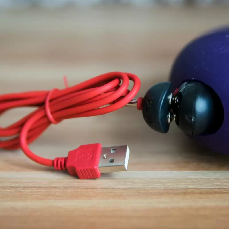 Анатомический страпон Fun Factory Sharevibe, безремневой, со съемной вибропулей, 22 см, фиолетовый