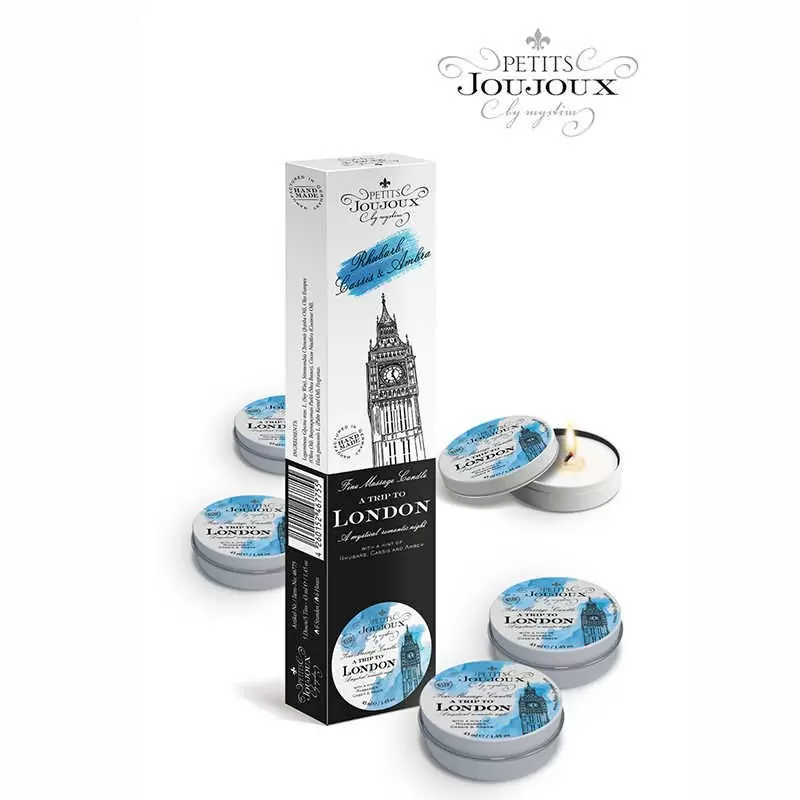 Набор из 5 массажных свечей Petits JouJoux London Refill 