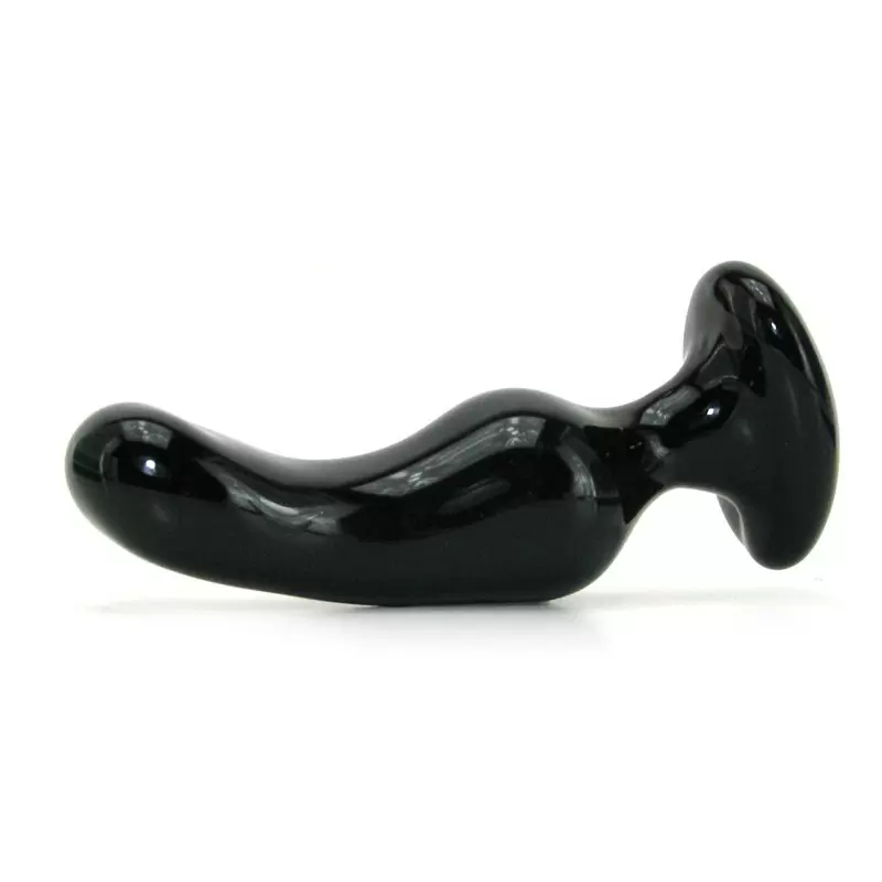 Анальная пробка из стекла Crystal Glass – черная