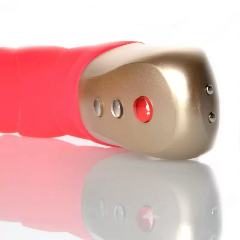 Стильный вибратор Fun Factory Flora, 6 режимов, 17 см, силикон, красный