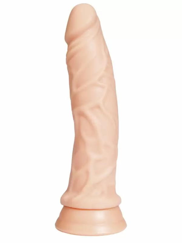 Реалистичный фаллоимитатор на присоске TOYFA A-Toys изогнутый – телесный