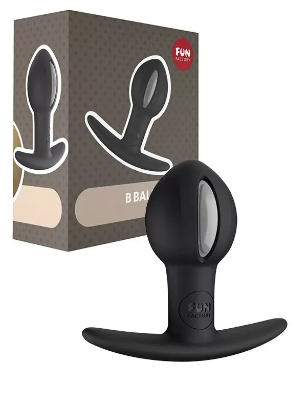Анальный стимулятор B Ball Uno со смещенным центром тяжести – черный с серым