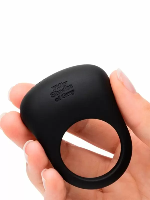 Эрекционное виброкольцо Fifty Shades of Grey Sensation, 20 режимов, диаметр 3,2 см, черный