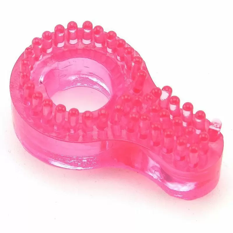 Эрекционное кольцо Super Stretch Stimulator Sleeve - Noduled – розовый