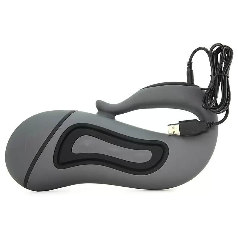 Мастурбатор анус Alpha Stroker 1 с вибрацией – серый