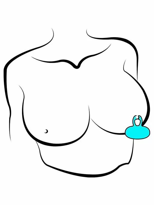 Вибратор для орального секса Youvic 4,9 см, с пультом Д/У, силикон, бирюзовый