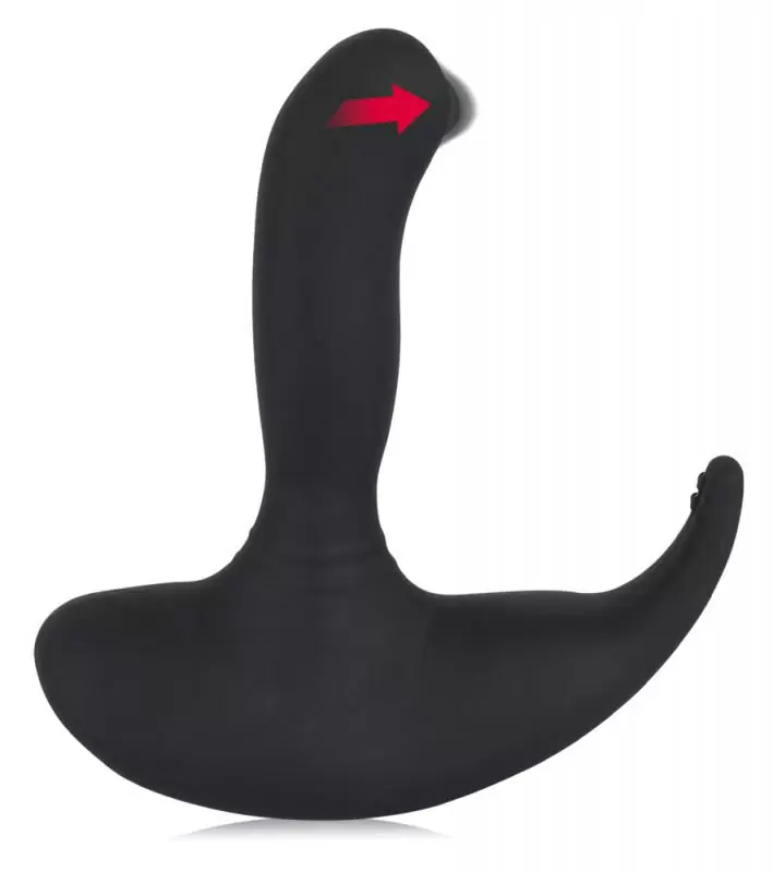 Эргономичный вибростимулятор простаты Rolling Head Vibe - черный