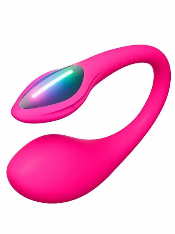 Интерактивное виброяйцо Lovense Lush Mini, управление со смартфона, с LED-подсветкой, силикон