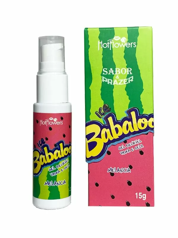 Универсальный стимулятор Hot Flowers Ice Babaloo с охлаждающим эффектом, арбуз, 15 мл