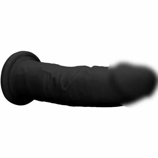 Реалистичный фаллоимитатор Shots toys, 22,8 см, силикон, черный 