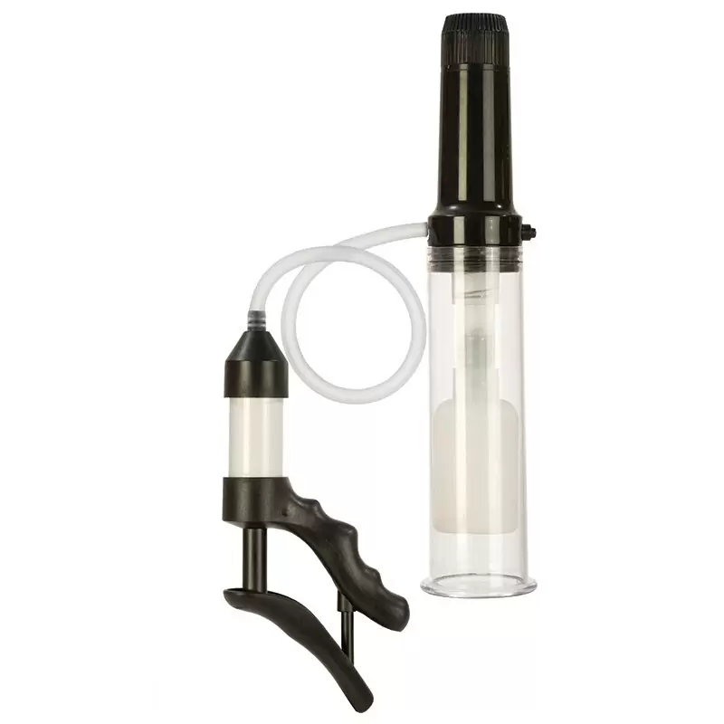 Вакуумная помпа Accommodator Personal Exercise Penis Pump мужская с вибрацией – черная