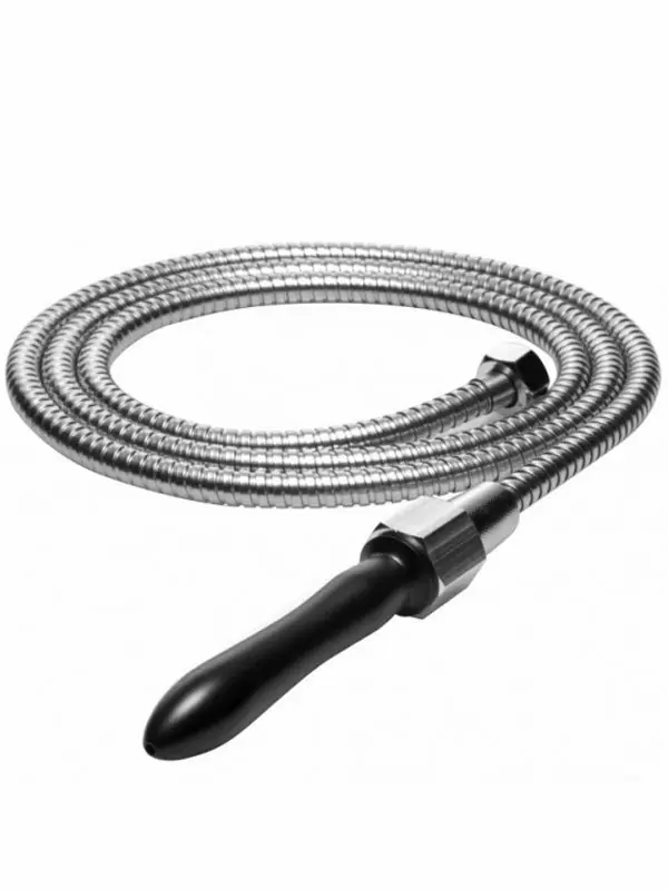 Очищающий анальный душ Aqua Shot, 14 см, ПВХ, черный